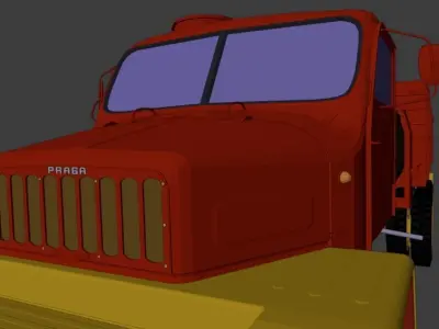 Praga V3S Low-poly 3D model