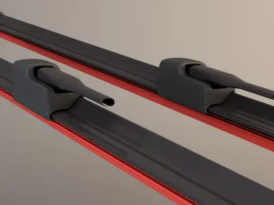 car wipers Low-poly 3D model