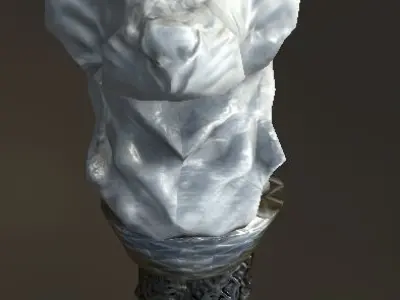 Sword White Wolf Low-poly 3D model