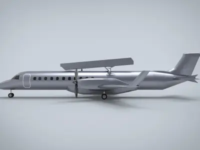 Saab 340 AEWC 3D model