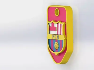 FC Barcelona Car Keychain Free 3D print model