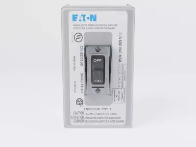 Enclosed Manual Motor Starter Switch Low-poly 3D model