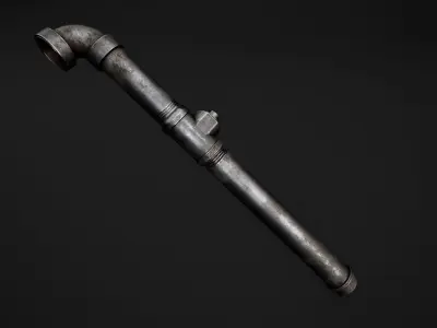 Survival Weapons and Tools Low-poly 3D model