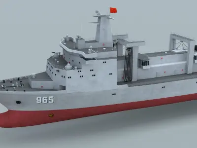 PLA Navy Type 901 Supply Ship 3D model