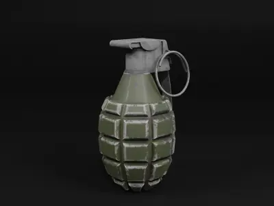 Grenade Pack Low-poly 3D model