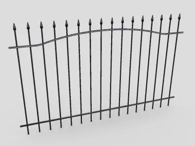 CC0 - Iron Fence Free low-poly 3D model