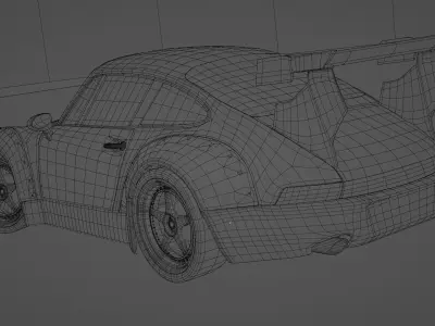 Porsche 1974 RSR RWB Free 3D model