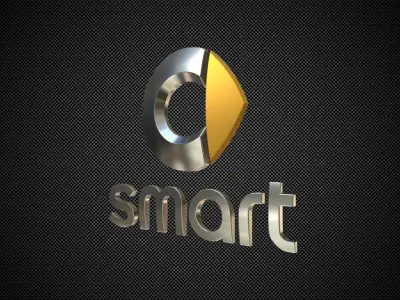 smart logo 3D model