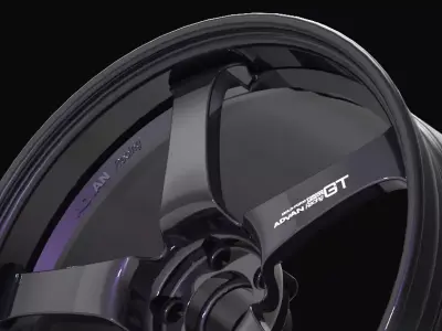 ADVAN RACING GT Series - Flat Design 3D model