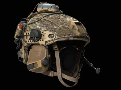 Crye Precision AirFrame Ballistic Helmet Low-poly 3D model