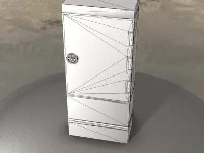Electrical Distribution Cabinet 139 Low-poly 3D model