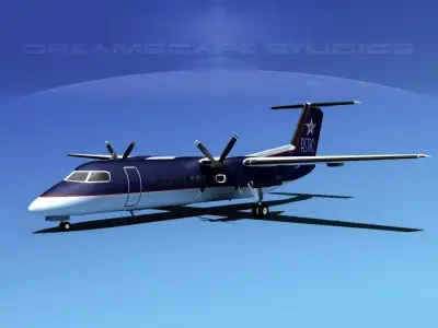 DeHavilland DHC-8-Q300 Astro Charter 3D model
