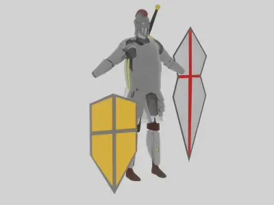 Medival Armor Set Free low-poly 3D model