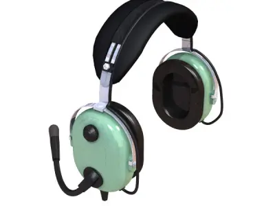 Pilot Headset 3D model