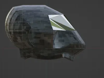 Flying transport of the future 3D model