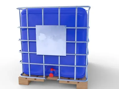 IBC Container 6 Low-poly 3D model