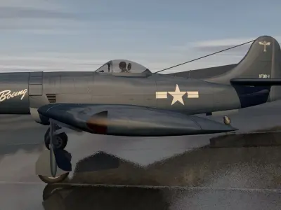 Boeing XF8B-1 3D model