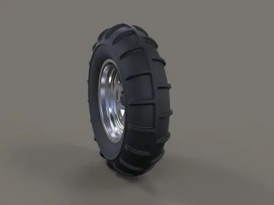 Front wheel from Dirt dragster 3D model