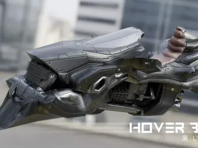 HOVER BIKE - ANUBIS Low-poly 3D model