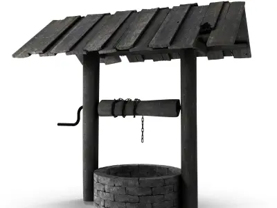 Old Country Well 3D model