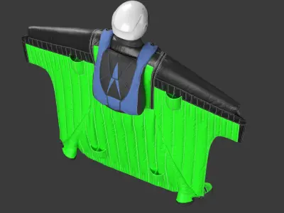 Wingsuit Game Ready PBR 3D model