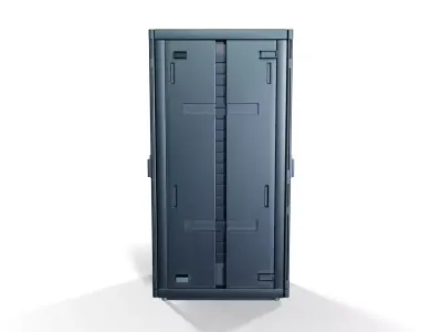 Futuristic Sci-Fi Server Rack 02 3D model