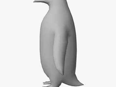 Low Poly Penguin Low-poly 3D model