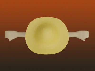 Old Fishing man Low-poly 3D model