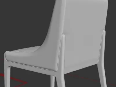 Modern Upholstered Chair 3D Model Download  domingtu Free low-poly 3D model