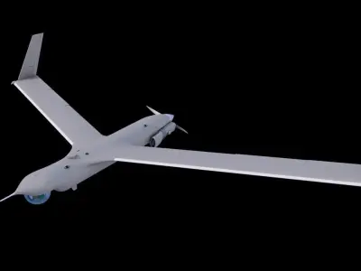 ScanEagle UAV Drone C4D Rigged 3D model