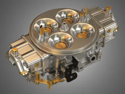 Holley Dominator Carburetor 3D model