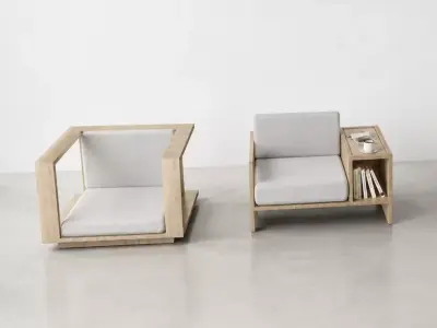 Modern Chairs Free 3D model