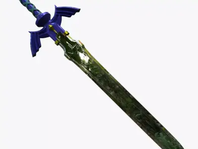 Links Master Sword Low-poly 3D model