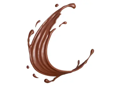 Chocolate Splash Free 006 3D model