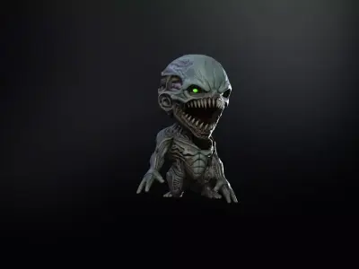 ChibiMonster5Pack2 Low-poly 3D model
