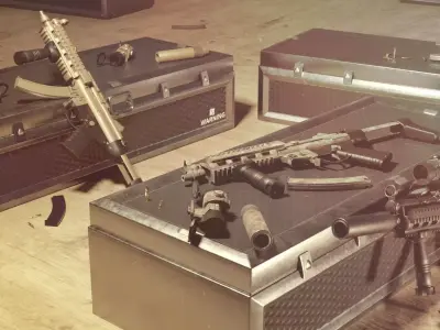 MP5 A1- Game Ready - Low-poly 3D model