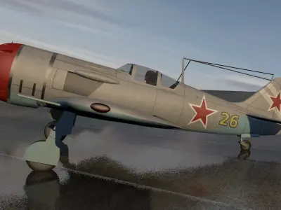Lavochkin La-11 3D model