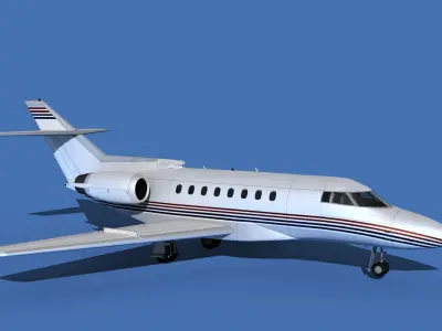 Hawker Siddley 1000 V12 3D model