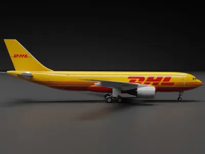 Airbus A300 DHL Cargo Livery 3D model