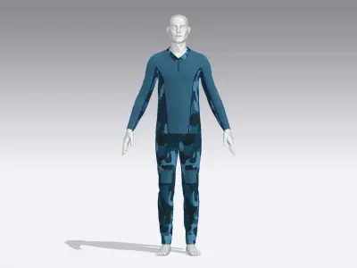 Soldier Uniform Low-poly 3D model