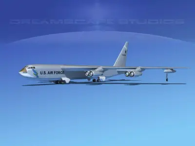 Boeing B-52C Stratofortress 3D model
