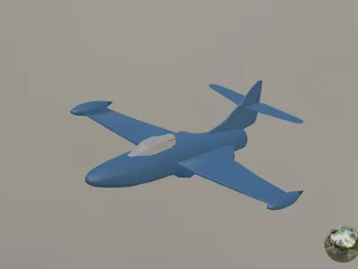 F9F-2 Panther 3D model