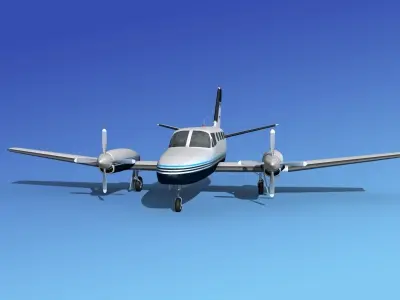 Cessna 441 Conquest II V06 3D model