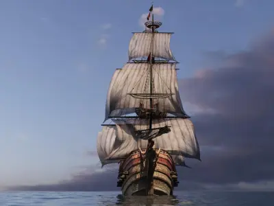 Galleon Ship 3D model