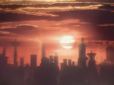 Cyberpunk City Sci Fi Buildings Kitbash VOL02 Free 3D model