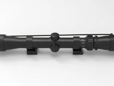 8x Scope Low-poly 3D model