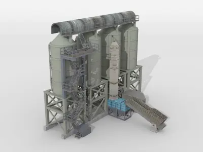 Gravel Plant 3D model