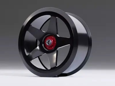 CL5S wheel Low-poly 3D model