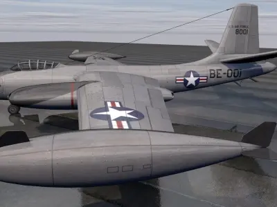 North American B-45 Tornado 3D model