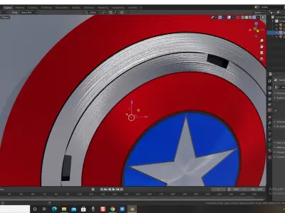 Captain America Shield 3D model